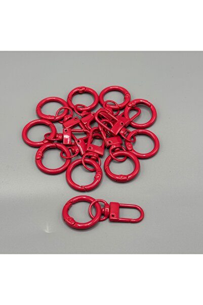Aynalı Parrot Spring Ring Red (10 Pieces)