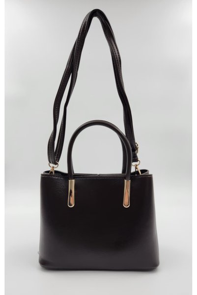 TUESFA Women's Brown Handbag and Shoulder Bag - Soft Faux Leather , Three Compartments, Adjustable Strap Pieces, Stylish Model