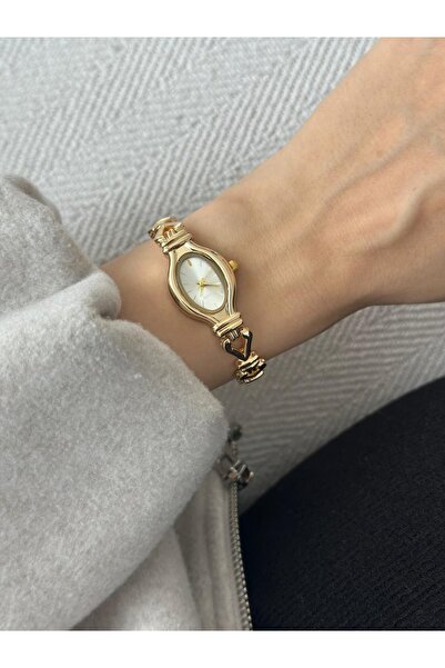 MERW Merry Model Gold Color Metal Cord Vintage Series Women's Wristwatch