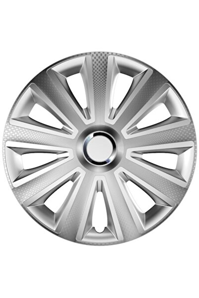 Cridem Set de 4 capace pentru roți auto, Cridem, Aviator Carbon RC, Argintiu/...