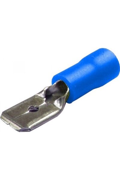 Lampa Italy Conectori electrici 10 buc, Father - 6.3x0.8mm - Albastru
