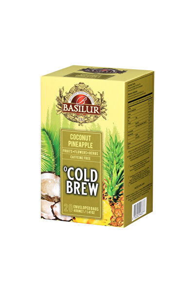 Basilur Cold Brew Coconut & Pineapple Tea, 20 Tea Bags
