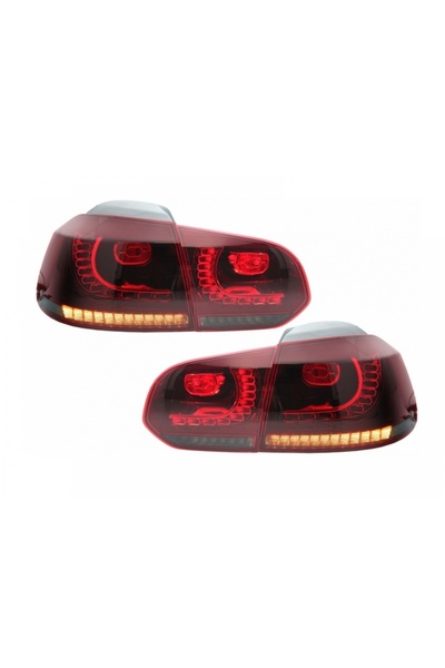 tuningset Stopuri Full LED compatibil cu VW Golf 6 VI 2008-2013 R20 Design Se...