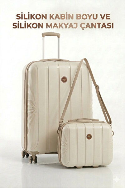HSR POLİPROPİLEN (SİLİKON) HAFİF KIRILMAZ KABİN BOY+ MAKYAJ ÇANTASI ASKILI