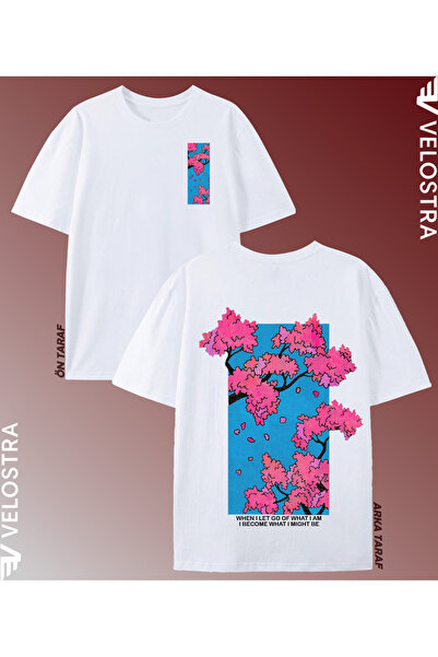 Velostra Unisex Femei Bărbați Sakura cu imprimeu supradimensionat Confortabil...