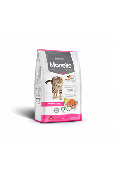 Monello Adult Cat Food – Premium Salmon, Tuna & Chicken Formula with Filled P...