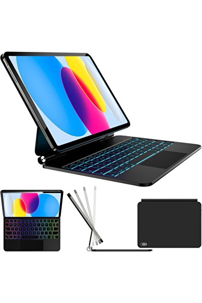 OEM Etui z klawiaturą do iPad 10 (2022) i 11" A16 (2025) Nuflaz X7 AZERTY cza...