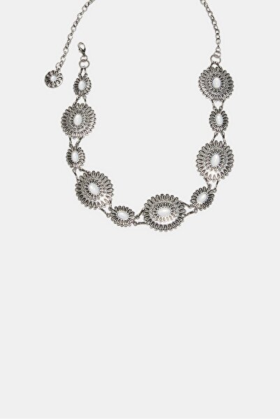 Stradivarius Çiçek parçalı zincir kemer