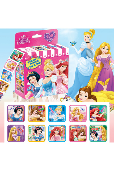 Choice7 07 200 قطعة/علبة ملصقات ديزني عاكسة قابلة للإزالة، شخصيات أنمي فروزن،...