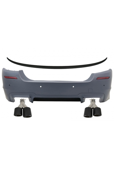 tuningset Bara Spate cu Eleron Portbagaj și Ornamente Tobe de Evacuare Duble ...