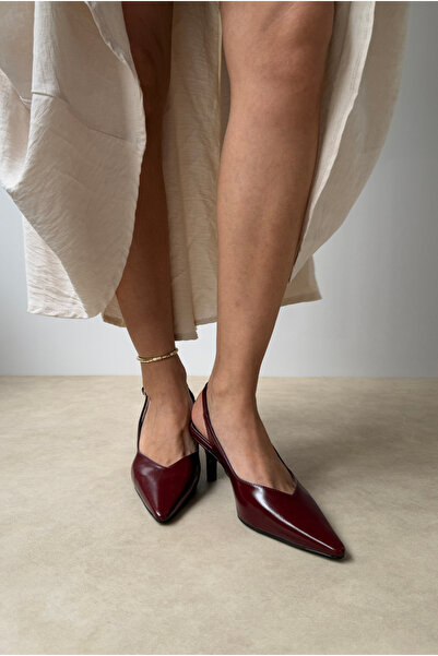 Mupa Shoes Tocuri înalte de damă, roșu claret