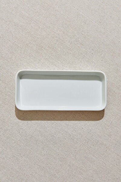 Paşabahçe Basic porcelain rectangular serving plate white