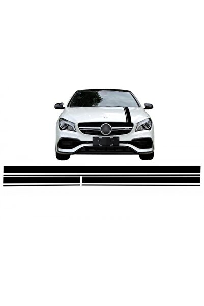 tuningset Set Autocolante Negru Mat Capotă Superioară Plafon și Hayon compati...