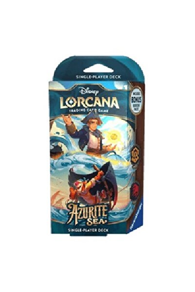 RAVENSBURGER Lorcana Azurite Sea: Pachet de început cu chihlimbar și rubin
