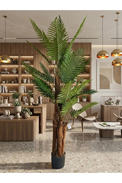 OEM Palmier Artificial Premium „Majestic Green”, 1,5 metri – Aspect