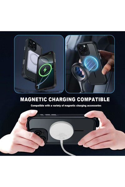 Hontinga حافظة هاتف سيليكون شفافة متوافقة مع هاتف iPhone 11 من Magsafe