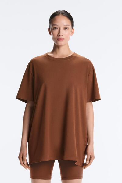 Oysho Oversize kısa kollu pamuklu T-shirt