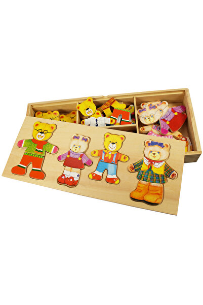 BIGJIGS Toys Matching game - Teddy bear family