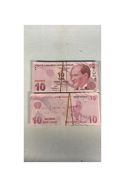İRHANLAR Geçersiz Şaka Düğün Parası Sahte1 Para 100 Adet Oyun Parası 10 TL
