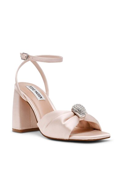 Steve Madden Meladi Solid Champagne High Heel Sandals