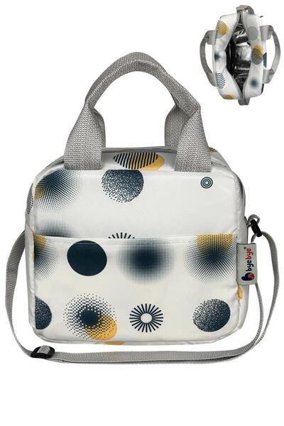 Stylo حقيبة حقيبة غداء مع حزام للكتف وحافظة طعام حرارية حقيبة سي - رمادي