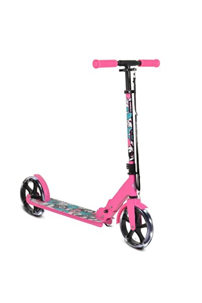 byox Monster Pink LED Folding Scooter 200 mm, Adjustable Handlebar 84-97 cm, ...