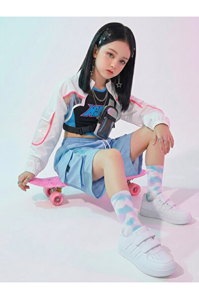 Butik Unisex Çocuk Spor Ayakkabı Beyaz – Kaydırmaz Taban Cırt Cırtlı Günlük R...