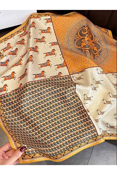 CHARMLUCKY Colorful D Patterned Shawl-Scarf 70X70