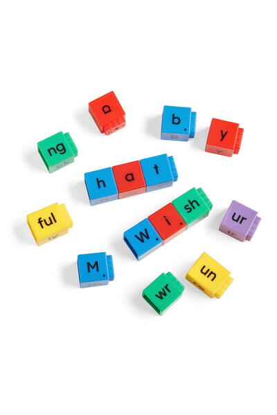 Hand2Mind Cuburi Reading Rods - Elemente de fonetica