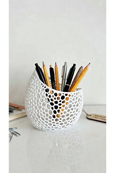 Bal peteği desenli kalemlik