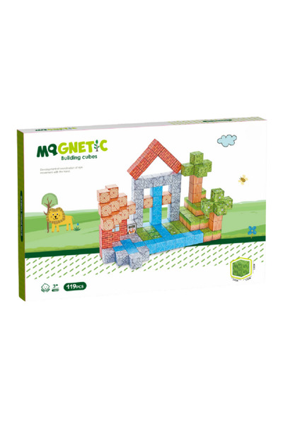Bufnitel Magnetic cubes - In nature 119 pieces (2 cm)