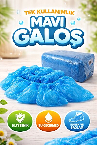 EGE TOPTAN GIDA GALOŞ 50 Adet TEK KULLANIMLIK DAYANIKLI HİJYENİK AYAKKABI KOR...