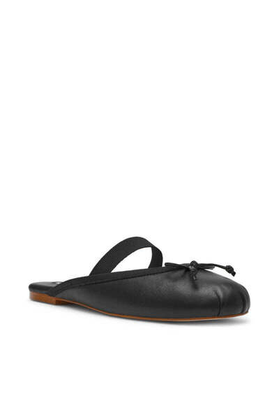 Steve Madden Cutesy Solid Black Low Heel Ballerina