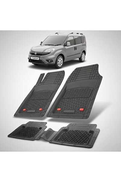 TEAMCAR Πατάκια δαπέδου Fiat Doblo Facelift MPV 263 Συμβατά 2015-2022 | Μαύρο