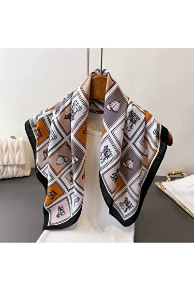 CHARMLUCKY Colorful D Patterned Shawl-Scarf 70X70