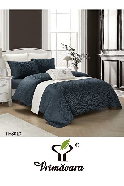 Primavara Double Duvet Cover Set , Jacquard satin, 4 pieces, Stretchy sheet