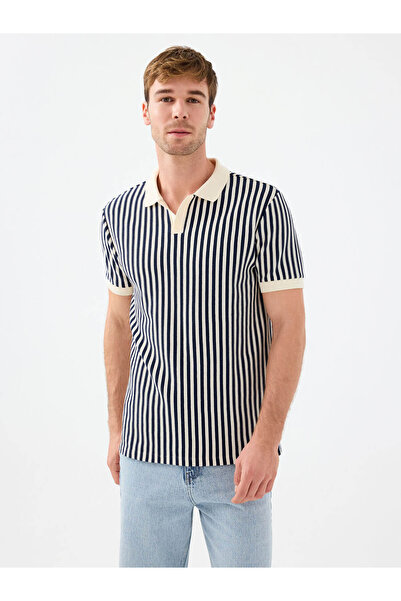 Loft Regular Fit Navy Blue Men's T-Shirt Lf2038533