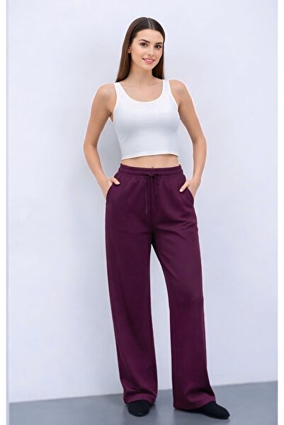 EEES KADIN ÜÇ İPLİK ŞARDONSUZ BAĞLAMALI EŞOFMAN ALTI