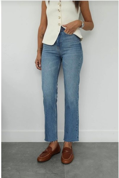 pass&pass 2503 Boy Fit Straight Jean Raw Hem