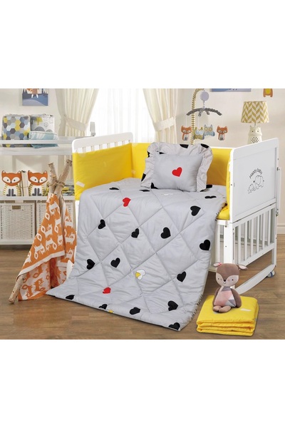 Barigo Luxurious children's barrier bedding set with a modern design, 5 piece...
