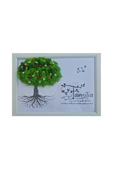 OEM Tablou decorativ cu licheni, 20x30 cm, Familie