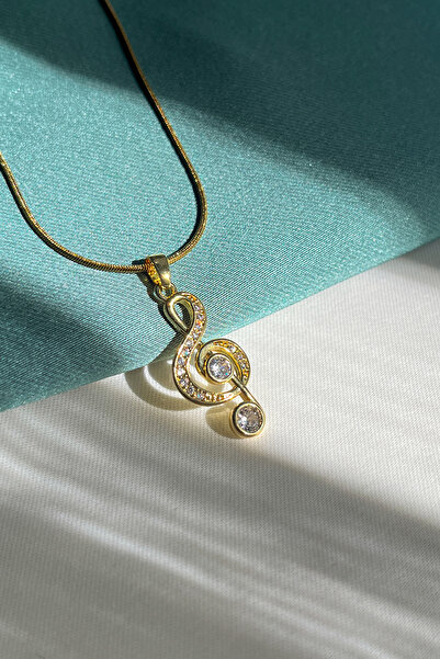 Berilya Aksesuar قلادة فولاذية مع شكل مفتاح اليد اليسرى