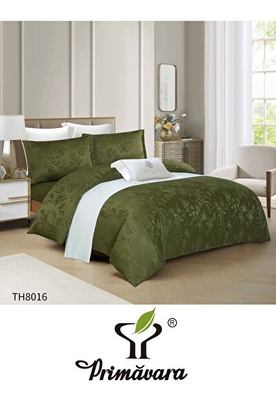 Primavara Double Duvet Cover Set , Jacquard satin, 4 pieces, Stretchy sheet