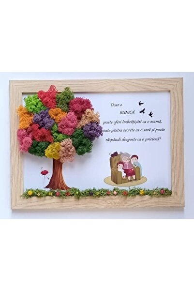 OEM Panou decorativ cu licheni 10x15 cm