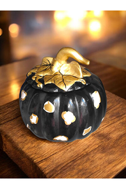Polikromi Ceramic Pumpkin Bowl with Lid