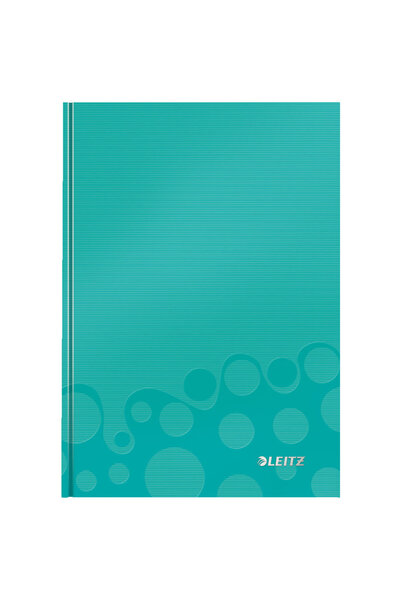 Leitz Wow office notebook, A5, hard cover, mathematics - metallic turquoise