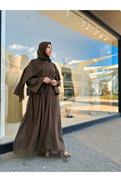 MODA S&S BZLİNE Premium Chiffon Abaya- Lightweight , Shimmering, Flowy, Elegant