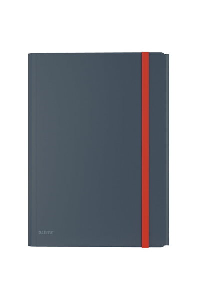 Leitz Mapa cu elastic Cosy, PP, A4, 150 coli, cu buzunar inclus, gri antracit