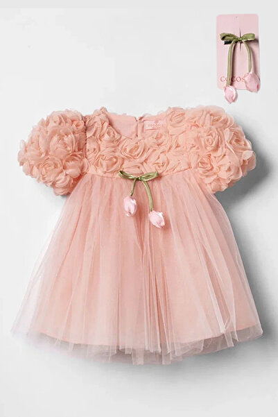 Naka Concept Güllü Tulle Girl's Princess Dress – Tulip Bow Princess Dress