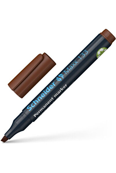 SCHNEIDER Permanent marker Maxx 133, varf tesit 1+4mm - maro